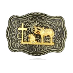 Western Cowboy Relief Belt Buckle Metal Multiple Type Personality Rock Belt Link Buckle Unisex Belt Buckle DIY Supplies