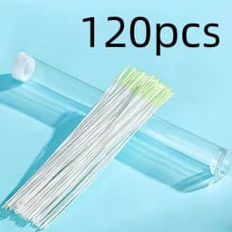 120/60pcs Ear Piercing Cleaning Effective Ear Hole Cleaner Tool Disposable Earrings Hole Clean Paper Line for Removing Dirt Odor