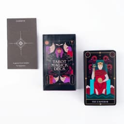 Tarot Magick Deck with Guidebook Color Edged Cards Fate Divination FortuneTelling Card Games Party Board Game 10.3x6.1cm