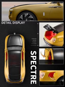 1:24 Rolls Royce Spectre Alloy Diecast Model Car Sound & Light Collection Gifts Christmas Present For Boyfriend Birthday Gifts