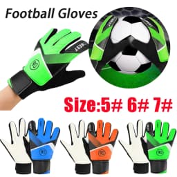 Children's Goalkeeper Gloves Anti-Collision Latex PU Goalkeeper Hand Protection Football Gloves Soccer Accessories for Kids