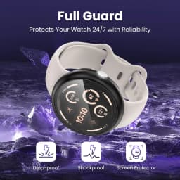 Tempered Glass+Case For Google Pixel Watch 3 41mm 45mm Hard PC All-Around Bumper Screen Protector Cover for Google Pixel Watch 2