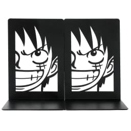2Pcs One Pieces Bro Bookends for Cartoon Fans, Anime Metal Bookends Desktop Home Bookends Desktop Organization Office Supplies