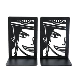 2Pcs One Pieces Bro Bookends for Cartoon Fans, Anime Metal Bookends Desktop Home Bookends Desktop Organization Office Supplies