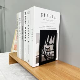 2Pcs One Pieces Bro Bookends for Cartoon Fans, Anime Metal Bookends Desktop Home Bookends Desktop Organization Office Supplies