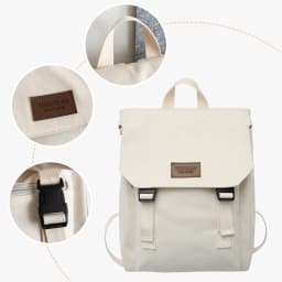 Canvas Schoolbag Female College Student Junior High School Girl High School Student Large Capacity Backpack 2026 New Backpack