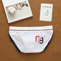 Addicted men's sexy underwear with high cross letters and low waist fashion loose cotton tide Korean briefs