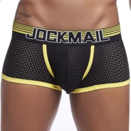 Sexy Men Underwear Boxer Shorts New Trunks Mens Boxershorts Underware Boxers Funny Low Waist Nylon Mesh Breathable Quick Drying