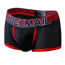 Sexy Men Underwear Boxer Shorts New Trunks Mens Boxershorts Underware Boxers Funny Low Waist Nylon Mesh Breathable Quick Drying