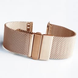 Mesh Milanese Loop Strap Stainless Steel Metal Quick Release Bracelet Double Press Butterfly Buckle Watch Band 18mm 20mm 22mm