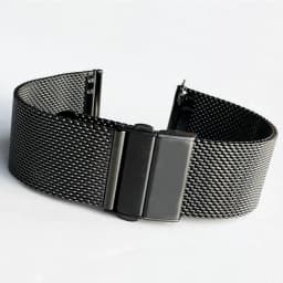 Mesh Milanese Loop Strap Stainless Steel Metal Quick Release Bracelet Double Press Butterfly Buckle Watch Band 18mm 20mm 22mm