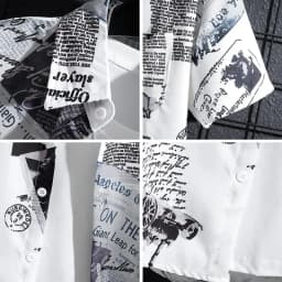 Men's Short sleeve Print Shirts Thin Beach Top Seaside Leisure Men's Essential Clothes