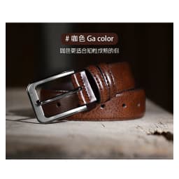 Men's Genuine Leather Needle Buckle Belt Youth Student Korean Versatile Casual Belt Korean Fashion Belt