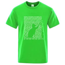 Men's High Quality T-shirt Cotton Blend Funny Cool Cat Design Print Summer Loose Short Sleeve for Men T-Shirt Male Tops Tees