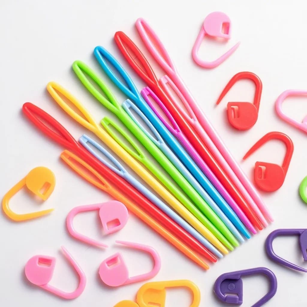 Household plastic sweater sewing needle DIY knitting tool sewing needle wool sewing needle cross stitch plastic needle
