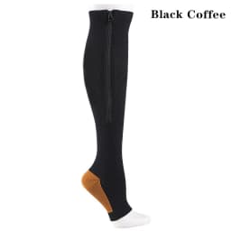 Compression Socks Men Women Knee Maternity High Zipper Socks Anti-Fatigue Stretchy Sox Outdoor Running Hiking Sports Socks YSZ01