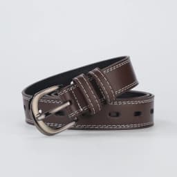 The whole body hollow belt men and women simple tie-in black jeans belt casual belt
