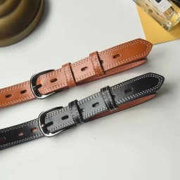 The whole body hollow belt men and women simple tie-in black jeans belt casual belt