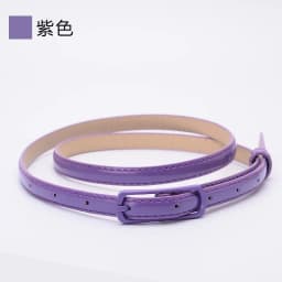 Ladies Fine Belt Japanese Word Buckle PU Belt Ladies Fashion Belt Thin Waist Skirt