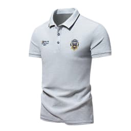 New Mens Embroidered Polo Shirts Summer Short Sleeve Shirt Luxury Top Casual Lapel T-shirt Breathable Lightweight T Shirt Homme