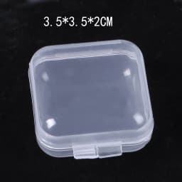Plastic Transparent Storage Box Jewelry Beads Container Jewelry Tools Accessories Box Small Items Sundries Organizer Case