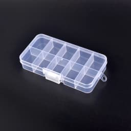 Plastic Transparent Storage Box Jewelry Beads Container Jewelry Tools Accessories Box Small Items Sundries Organizer Case