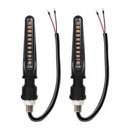 4Pcs Motorcycle Flash Flowing Turn Signal Light High Brightness CSP 2835 SMD Motorcycle Turn Signal Warning Lamp 12V Universal