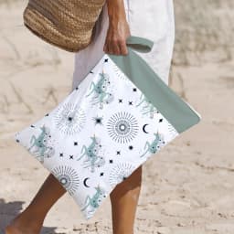 HappyFlute 1PC Portable Baby Diaper Bag Printed Waterproof Wet Dry Nappy Handbag Stroller Carry Pack Travel Wetbag With Pockets