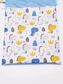 HappyFlute 1PC Portable Baby Diaper Bag Printed Waterproof Wet Dry Nappy Handbag Stroller Carry Pack Travel Wetbag With Pockets