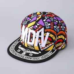 Floral Hip-hop Baseball Cap Boys Girls Embroidered Letters Flat Brim Sunshade Cap Street Hats For Parent-child