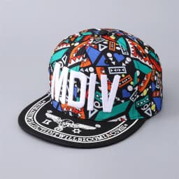Floral Hip-hop Baseball Cap Boys Girls Embroidered Letters Flat Brim Sunshade Cap Street Hats For Parent-child