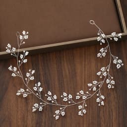 2020 Wedding Hair Accessories Crystal Pearl Headband tiara Flower Headpiece Hair Vine Women Hair Jewelry Bridal Hair Accessories