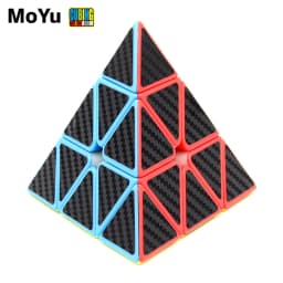 MoYu Meilong 3x3x3 Pyramid Magic Cube MoFangJiaoShi JINZITA 3x3 Cubo Stickers Magico Puzzle Cube Gift Macaron Pyraminx