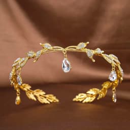 1Pc Golden Baroque Crystal Tiaras And Crowns For Women Bride Rhinestone Prom Diadem Headband Bridal Wedding Hair Accessories
