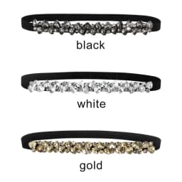 Fashion Crystal Belts Women Elastic Shining Waist Slim Fit Rhinestone Luxury Ladies Woman For Dress Accesorios