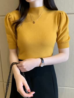 Blusas Mujer De Moda 2023 Verano Short Sleeve White Knitted Sweater Women Pullovers Women Tops Knit Women Sweater Sweaters G03