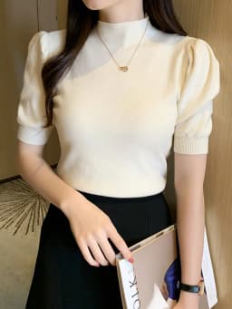 Blusas Mujer De Moda 2023 Verano Short Sleeve White Knitted Sweater Women Pullovers Women Tops Knit Women Sweater Sweaters G03
