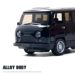 1:36 Alloy Vintage Diecast Cute Cartoon Van Classic Car Model Pull Back Car Model Miniature Vehicle Replica For Collection Gift
