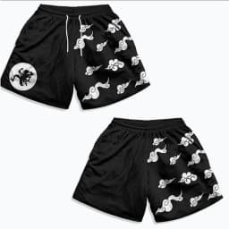 Anime Men's Gym Shorts 3D Printed Shorts Quick Dry Mesh Casual Board Shorts for Summer to Jogging Fitness Basketball
