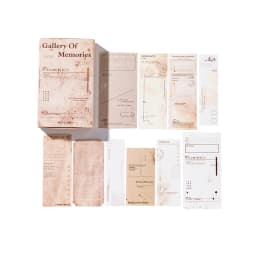 Yoofun 30pcs/box Vintage Label Stickers Retro Diary Scrapbooking Collage Junk Journal Stickers Office School Stationery Label