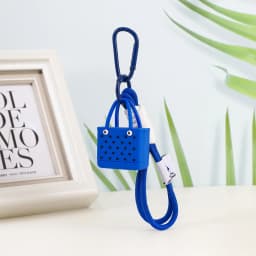 Fashion Simulation Beach Bag Keychain Women's Bag Pendants Keychain Pendant Charm Wallet Accessories