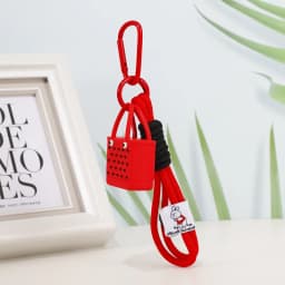 Fashion Simulation Beach Bag Keychain Women's Bag Pendants Keychain Pendant Charm Wallet Accessories