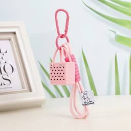 Fashion Simulation Beach Bag Keychain Women's Bag Pendants Keychain Pendant Charm Wallet Accessories