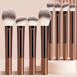 12pcs Makeup Brush Kit Soft Synthetic Hair Make Up Brushes Foundation Blush Eyeshadow Cosmetic Makeup Tools