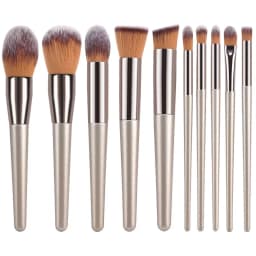 12pcs Makeup Brush Kit Soft Synthetic Hair Make Up Brushes Foundation Blush Eyeshadow Cosmetic Makeup Tools