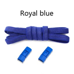 1Pair Colorful No-Tie Elastic Flat Shoelaces with Press Metal Lock for Sneakers - Durable Shoestrings Accessory