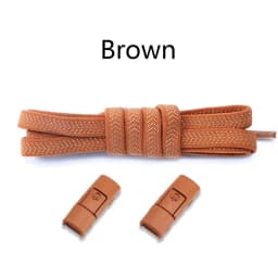1Pair Colorful No-Tie Elastic Flat Shoelaces with Press Metal Lock for Sneakers - Durable Shoestrings Accessory