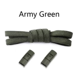 1Pair Colorful No-Tie Elastic Flat Shoelaces with Press Metal Lock for Sneakers - Durable Shoestrings Accessory