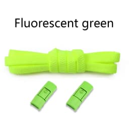 1Pair Colorful No-Tie Elastic Flat Shoelaces with Press Metal Lock for Sneakers - Durable Shoestrings Accessory
