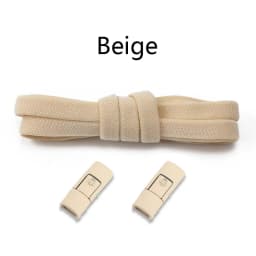 1Pair Colorful No-Tie Elastic Flat Shoelaces with Press Metal Lock for Sneakers - Durable Shoestrings Accessory